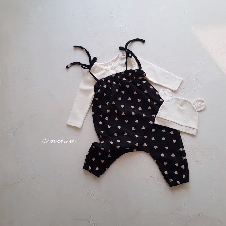 Choucream - Korean Baby Fashion - #babyootd - Heart Overall - 9