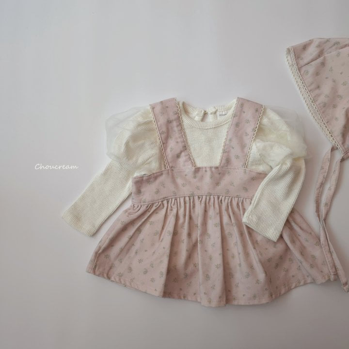 Choucream - Korean Baby Fashion - #babyoutfit - Lulu One-piece Bonnet Set - 6