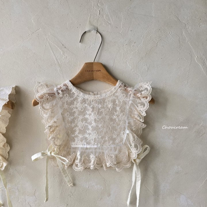 Choucream - Korean Baby Fashion - #babyoutfit - Lace Frill Vest - 4