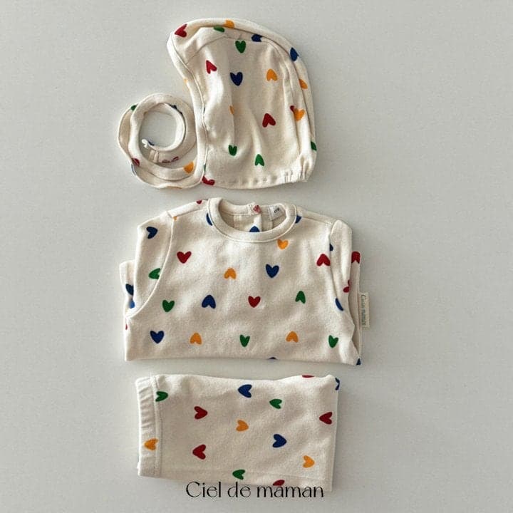 Ciel De Maman - Korean Baby Fashion - #babyoninstagram - Love Cell Suit Set