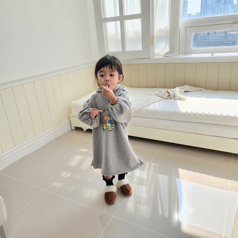 Color - Korean Children Fashion - #designkidswear - Girl Hooded Dress - 3