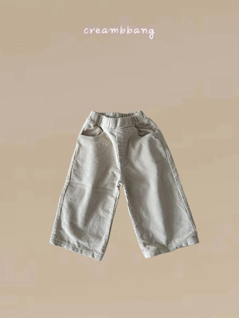 Cream Bbang - Korean Children Fashion - #Kfashion4kids - Classic Corduroy Wide Pants - 7