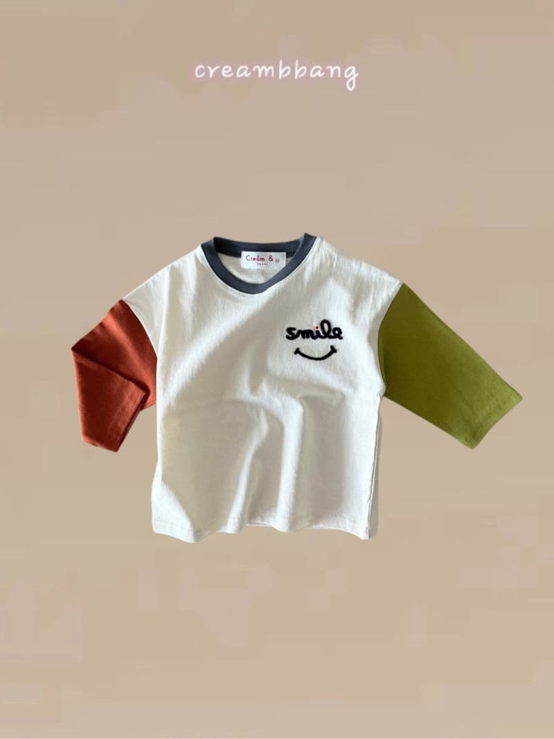 Cream Bbang - Korean Children Fashion - #childrensboutique - Smile Raglan Tee - 3