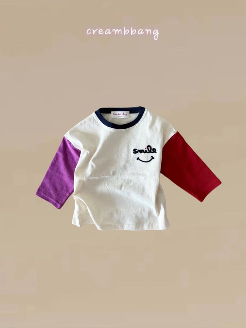 Cream Bbang - Korean Children Fashion - #childrensboutique - Smile Raglan Tee - 4