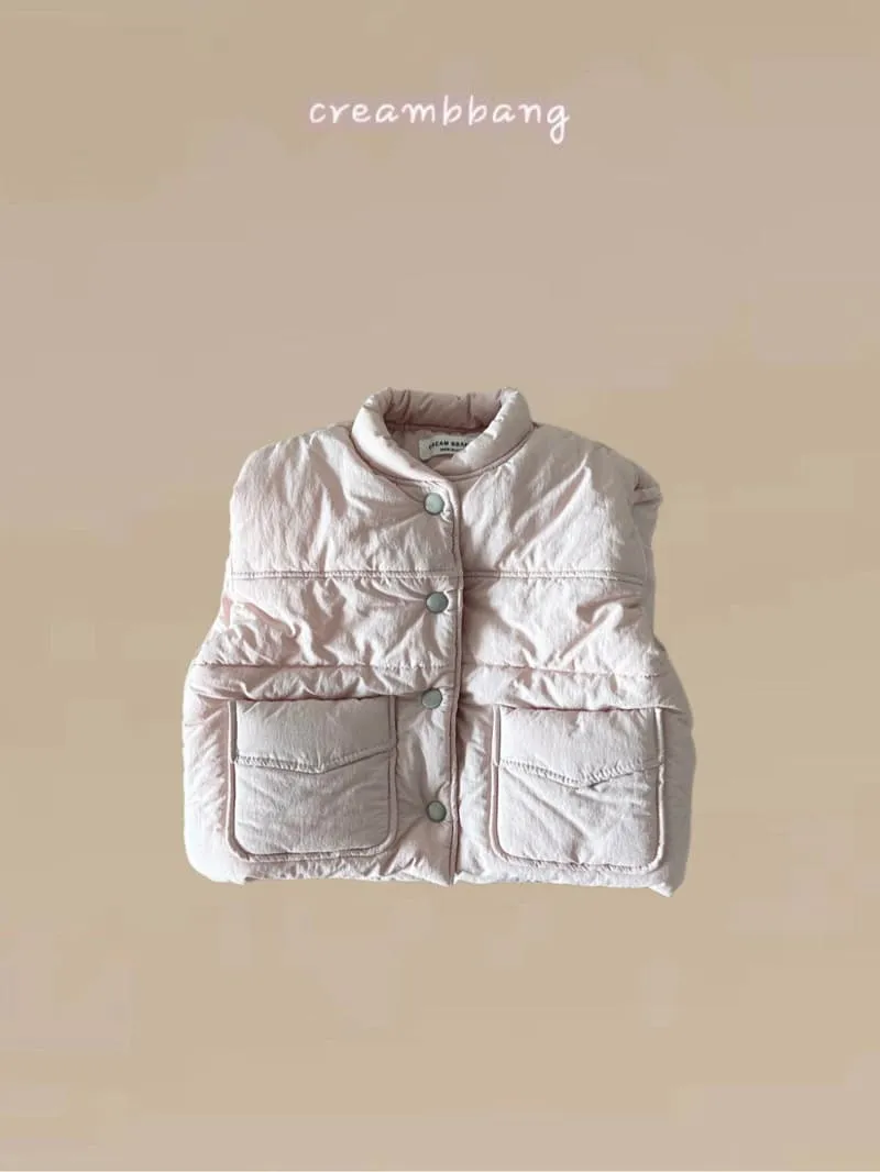 Cream Bbang - Korean Children Fashion - #designkidswear - Light Warm Padding Vest - 3