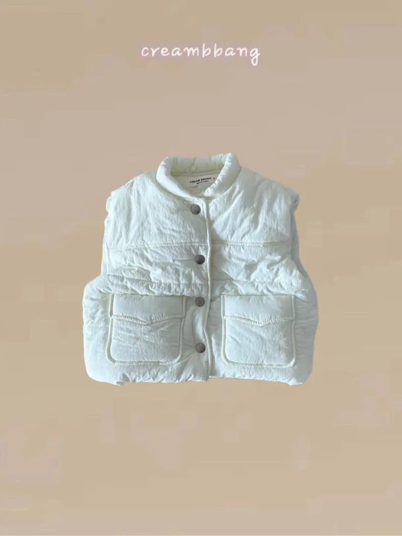 Cream Bbang - Korean Children Fashion - #designkidswear - Light Warm Padding Vest - 4