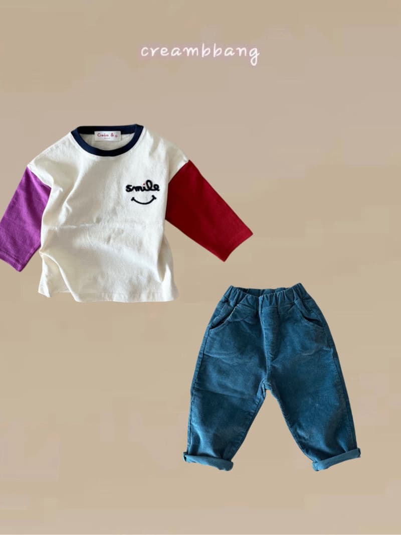 Cream Bbang - Korean Children Fashion - #kidsstore - Smile Raglan Tee - 8