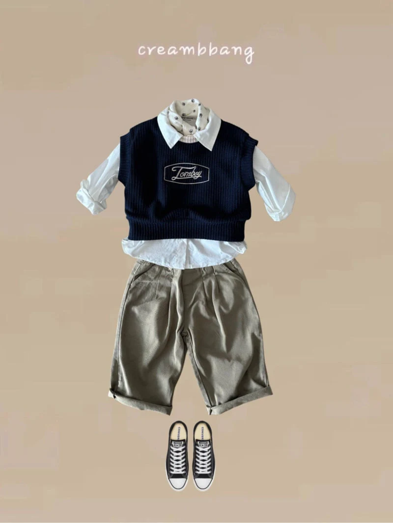 Cream Bbang - Korean Children Fashion - #kidzfashiontrend - Rayon Pleats Baggy Pants - 8