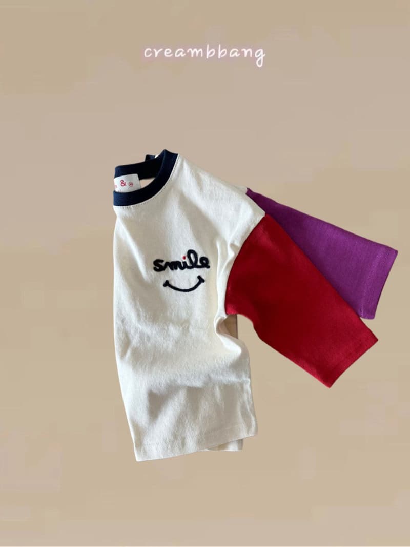 Cream Bbang - Korean Children Fashion - #kidzfashiontrend - Smile Raglan Tee - 9