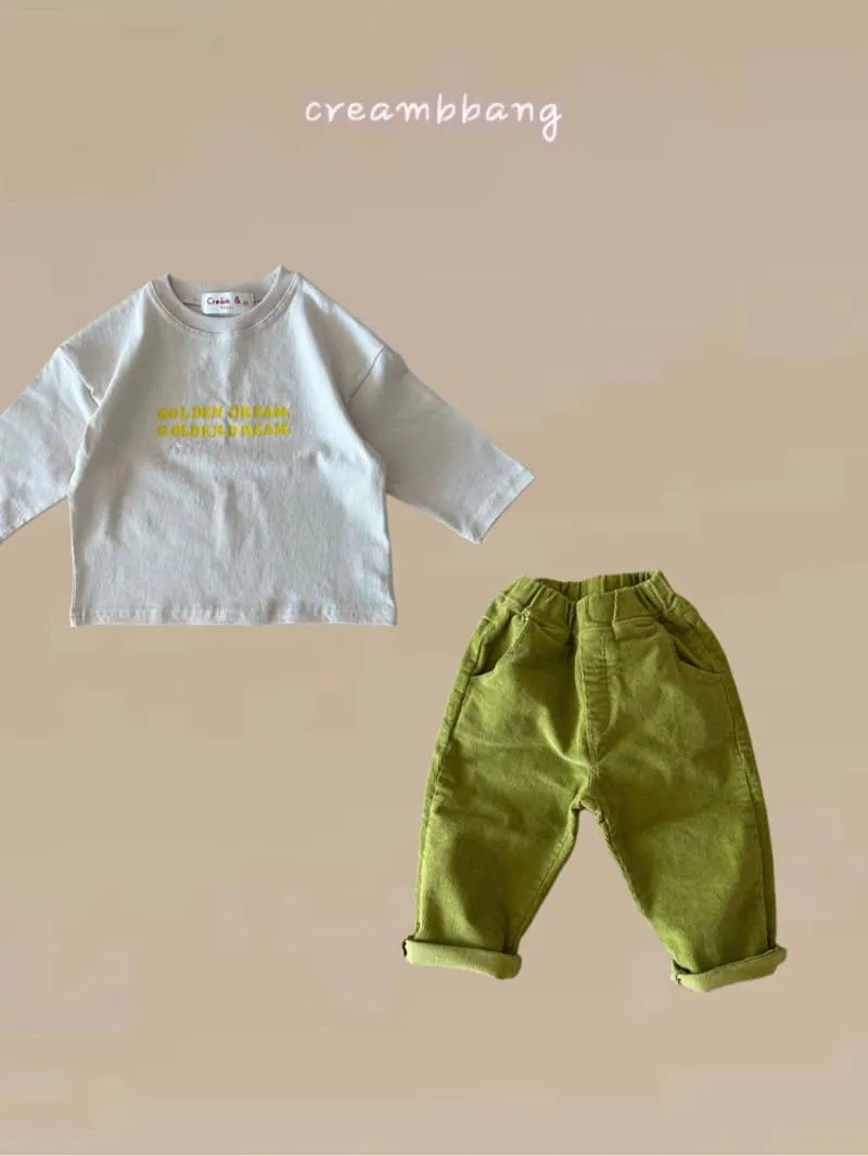 Cream Bbang - Korean Children Fashion - #kidzfashiontrend - Corduroy Baggy Pants - 7