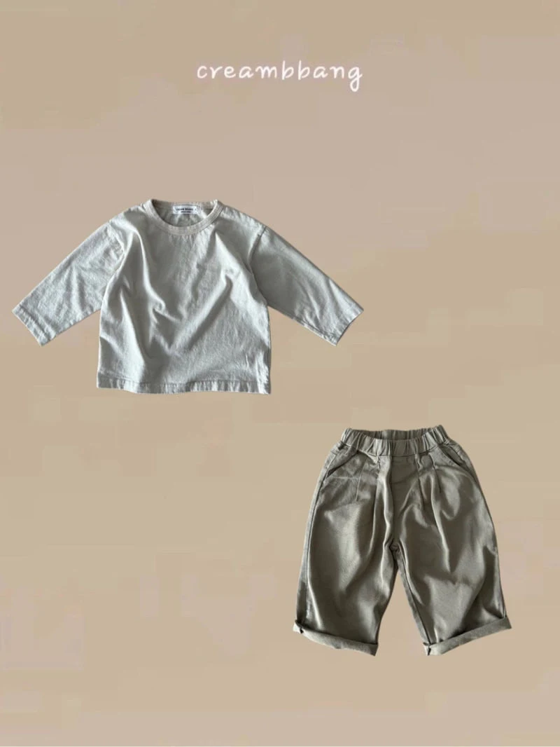 Cream Bbang - Korean Children Fashion - #littlefashionista - Rayon Pleats Baggy Pants - 10