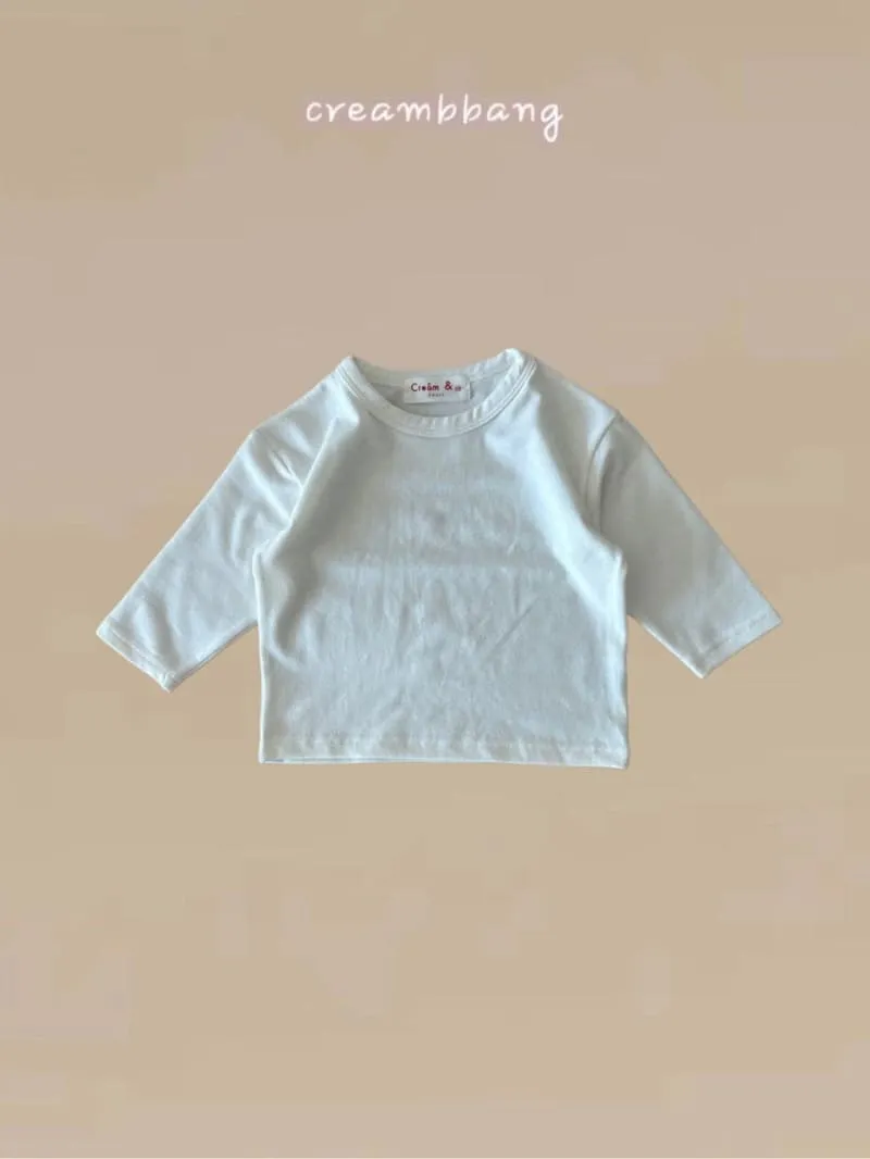 Cream Bbang - Korean Children Fashion - #littlefashionista - Fleece Washing Tee - 3