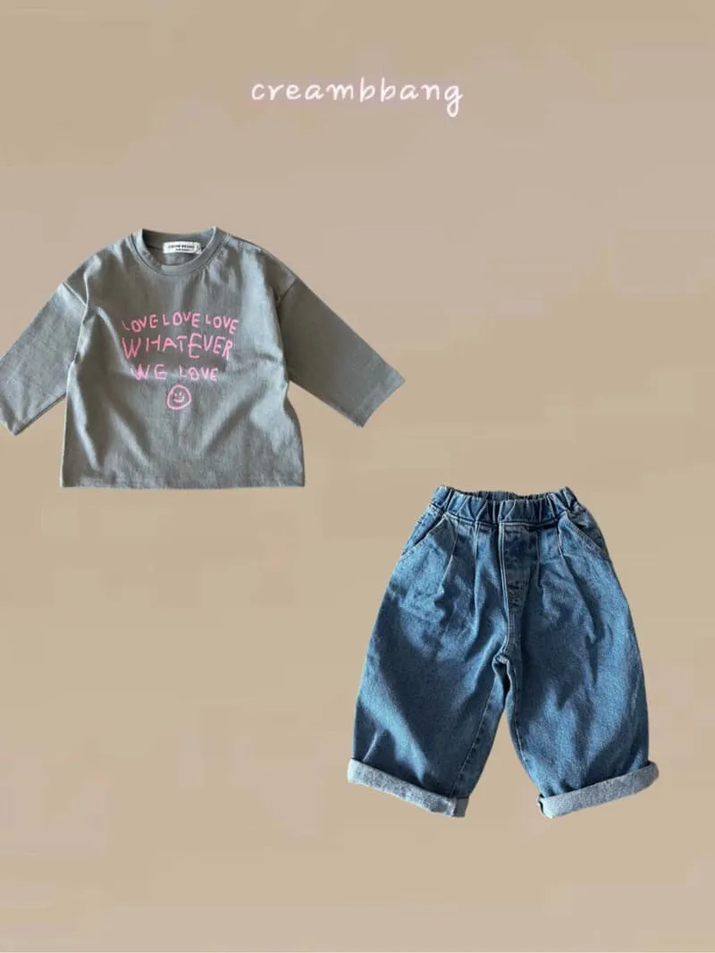 Cream Bbang - Korean Children Fashion - #magicofchildhood - Love Single Tee - 7