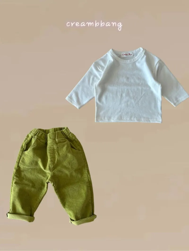 Cream Bbang - Korean Children Fashion - #minifashionista - Fleece Washing Tee - 5