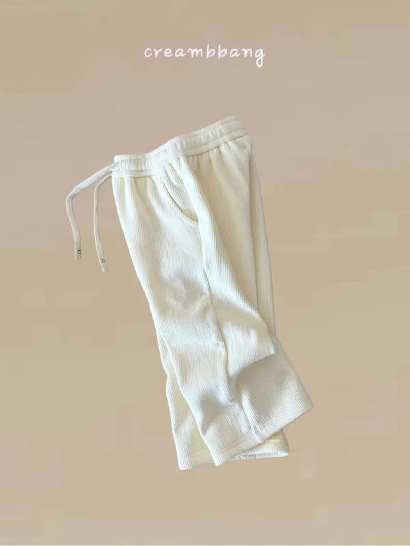 Cream Bbang - Korean Children Fashion - #stylishchildhood - Bonding Ribbed Pants - 10