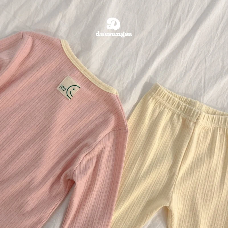 Dae Sung Sa - Korean Children Fashion - #prettylittlegirls - Peach Warm Color Scheme Set - 4