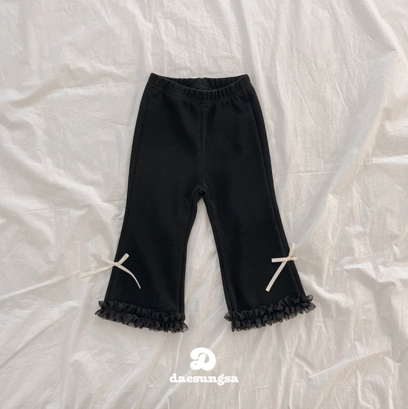 Dae Sung Sa - Korean Children Fashion - #childofig - Lace Ribbon Pants - 3