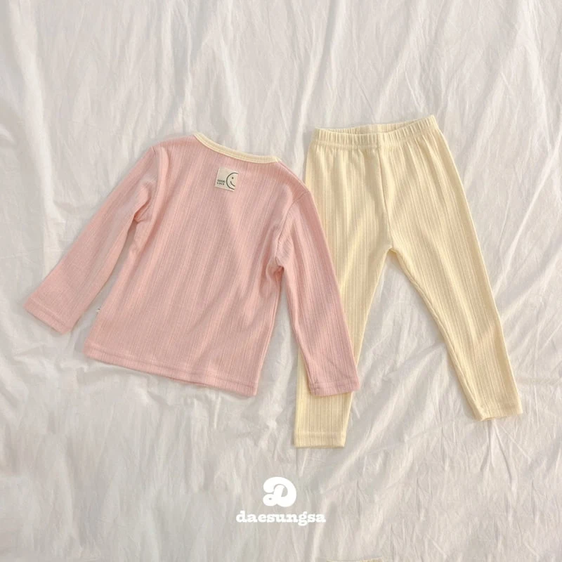 Dae Sung Sa - Korean Children Fashion - #prettylittlegirls - Peach Warm Color Scheme Set - 3