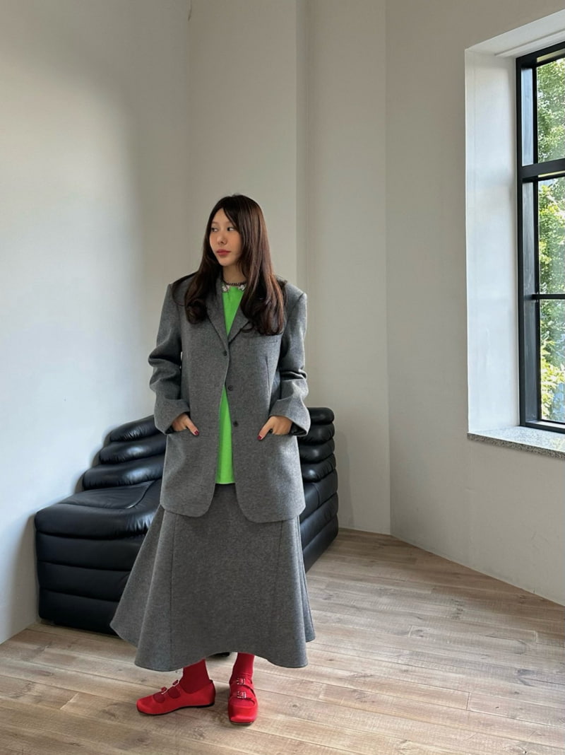 Dailyjud - Korean Women Fashion - #momslook - Wool Dafne Skirt - 8