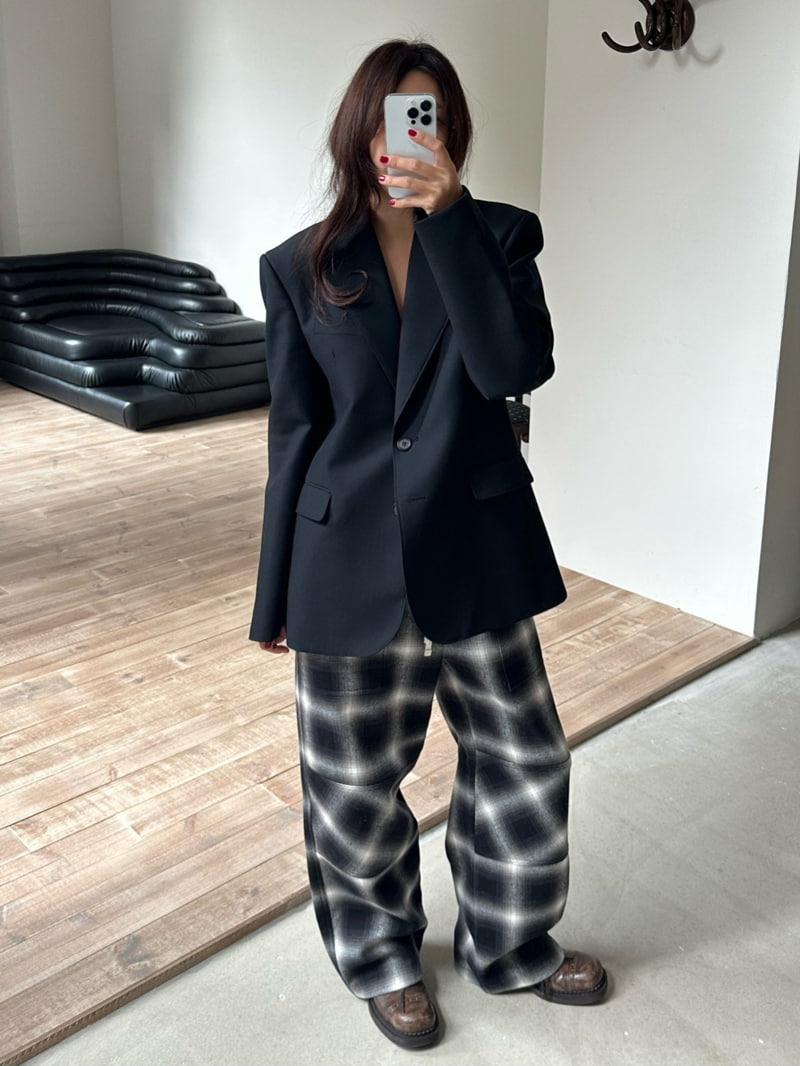 Dailyjud - Korean Women Fashion - #momslook - Roynet Check Pants