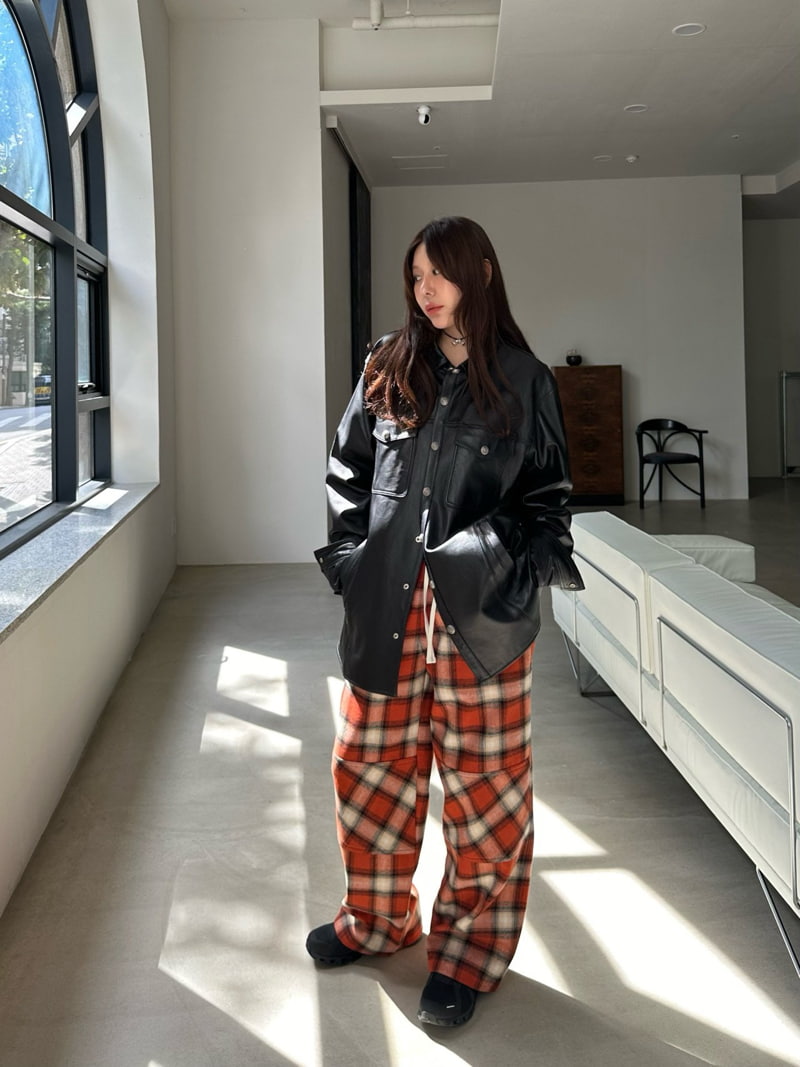 Dailyjud - Korean Women Fashion - #momslook - Roynet Check Pants - 10