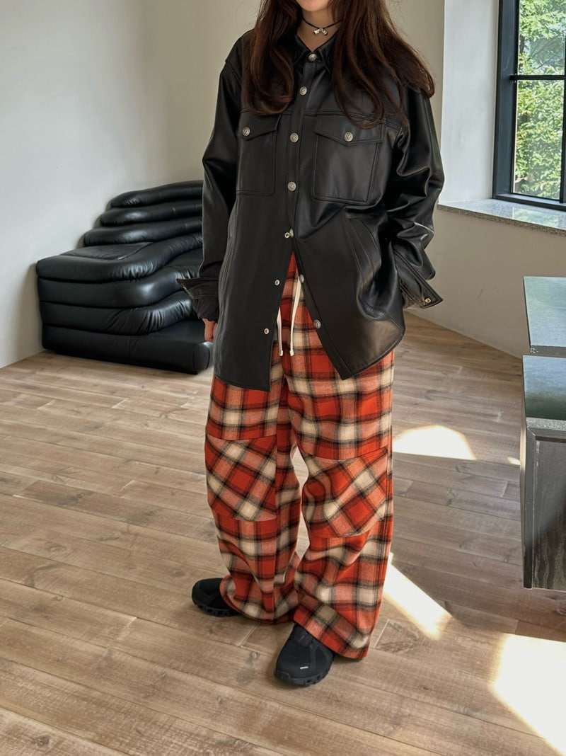 Dailyjud - Korean Women Fashion - #momslook - Roynet Check Pants - 11