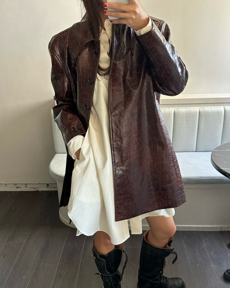 Dailyjud - Korean Women Fashion - #momslook - Kate Slit Trench Jacket - 9