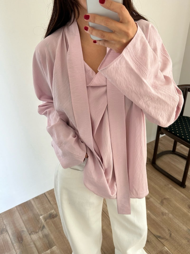 Dailyjud - Korean Women Fashion - #womensfashion - Harris Tie Blouse