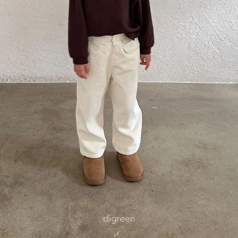 Digreen - Korean Children Fashion - #Kfashion4kids - Button Corduroy Pants - 3