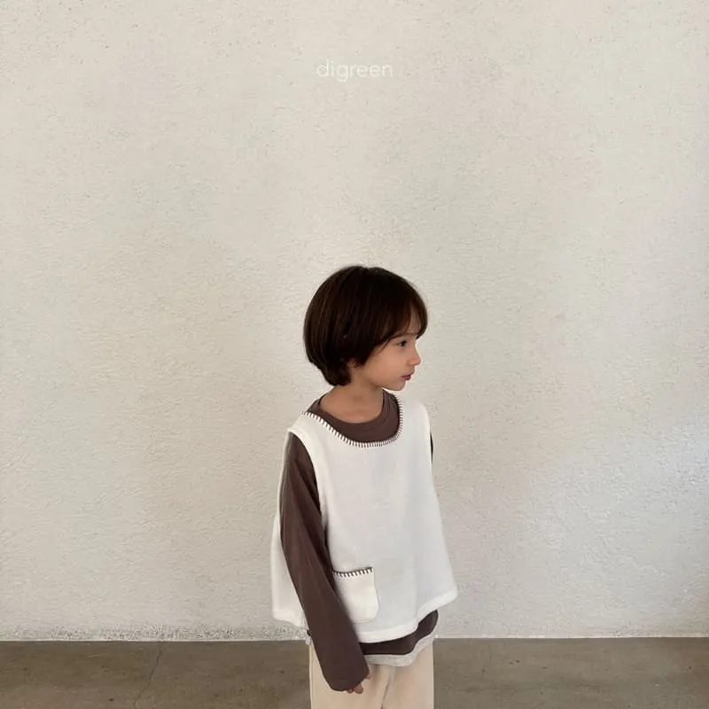 Digreen - Korean Children Fashion - #Kfashion4kids - Kuro Vest Cardigan - 7