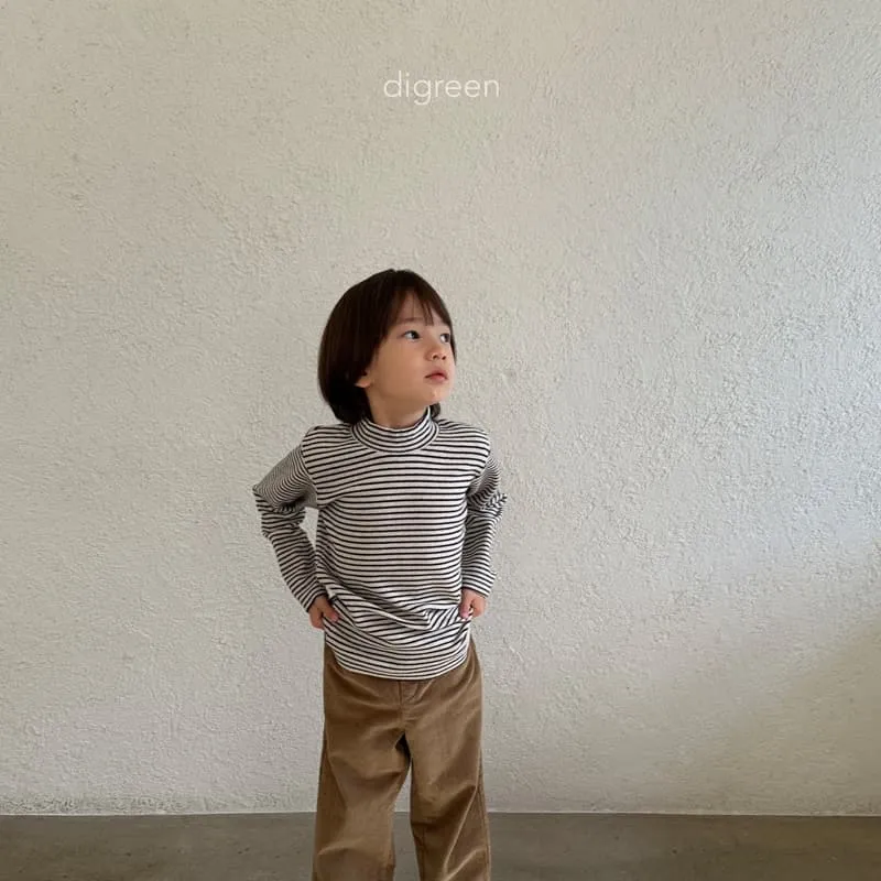 Digreen - Korean Children Fashion - #childofig - Flip Mock Neck Tee - 8