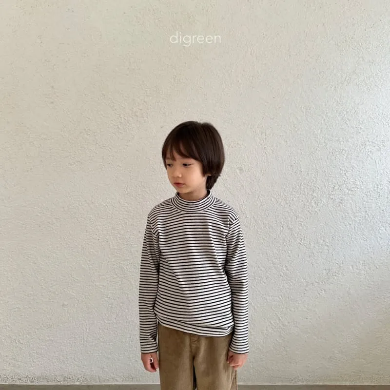 Digreen - Korean Children Fashion - #childrensboutique - Flip Mock Neck Tee - 9