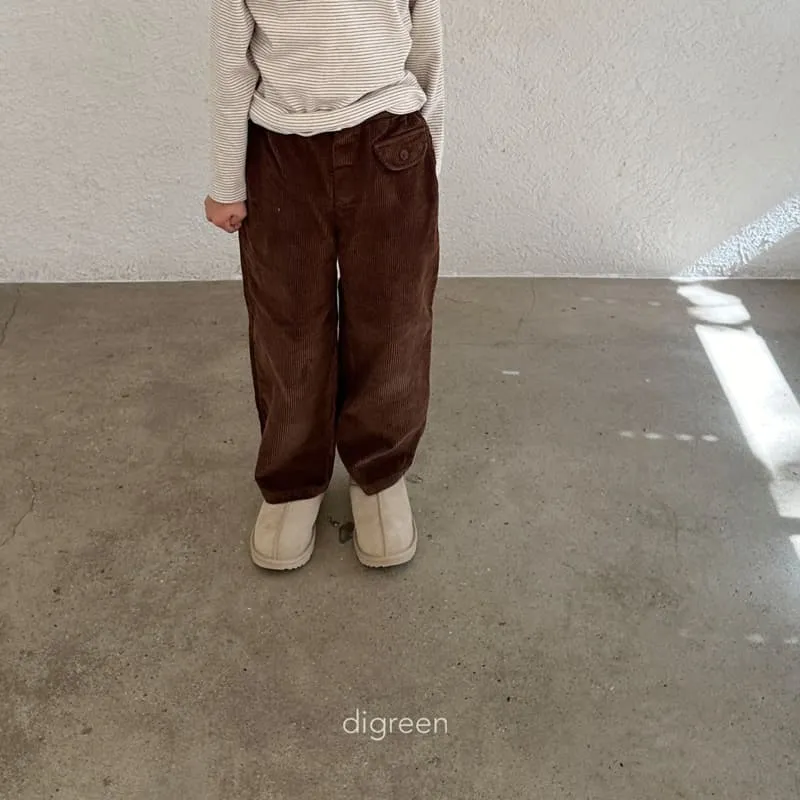 Digreen - Korean Children Fashion - #designkidswear - Button Corduroy Pants - 11