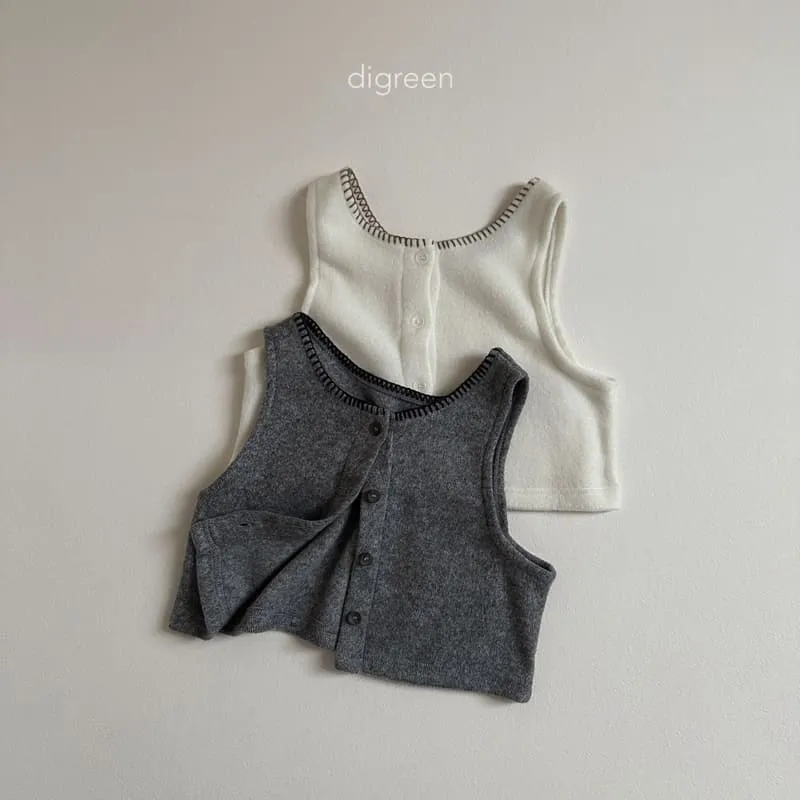 Digreen - Korean Children Fashion - #designkidswear - Kuro Vest Cardigan