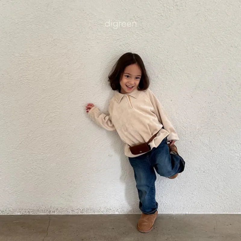 Digreen - Korean Children Fashion - #fashionkids - Cozy Collar Tee - 3