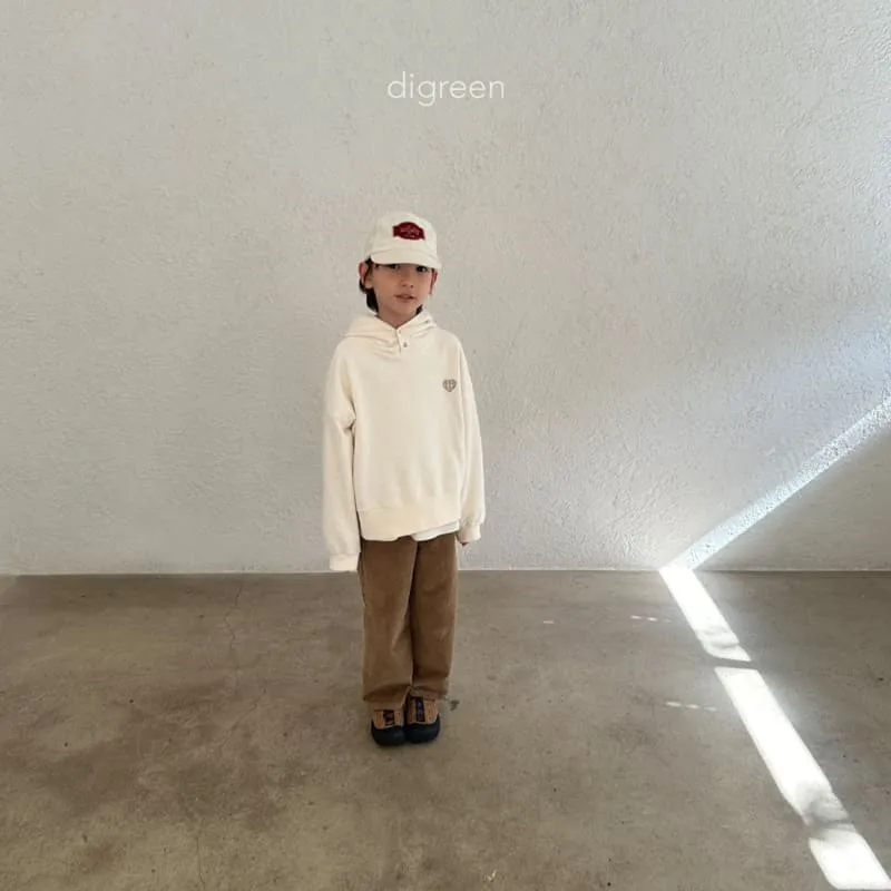 Digreen - Korean Children Fashion - #littlefashionista - Check Heart Hood Top - 5