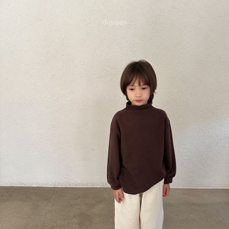 Digreen - Korean Children Fashion - #littlefashionista - Loose Mock Neck Tee - 8