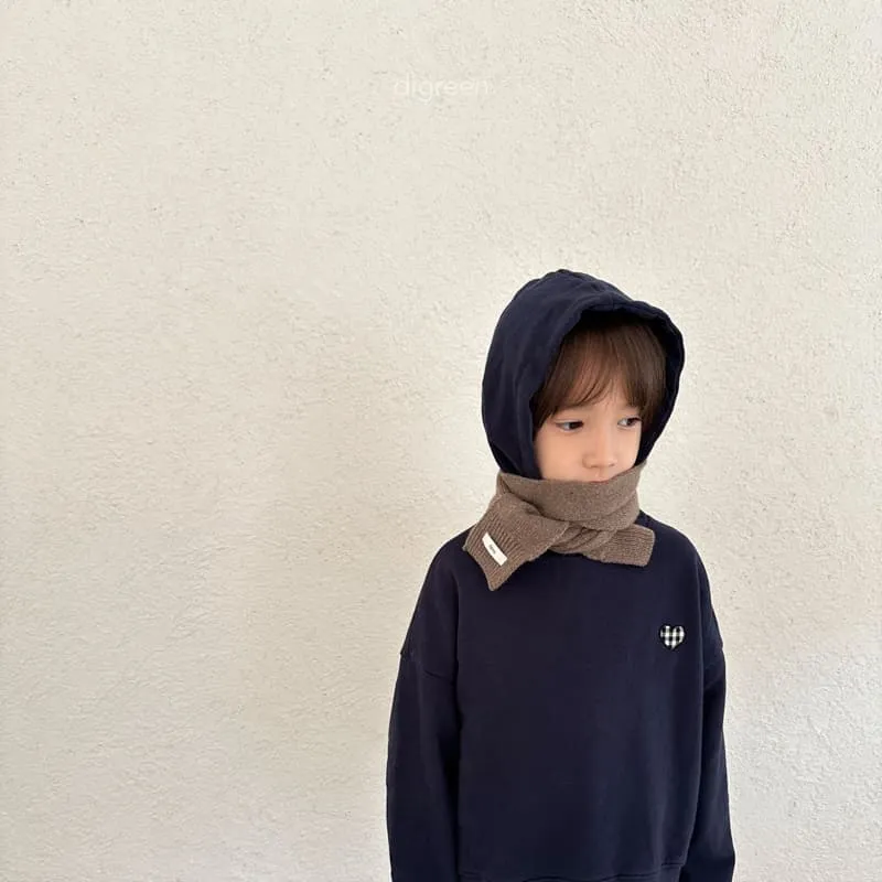 Digreen - Korean Children Fashion - #minifashionista - Check Heart Hood Top - 7