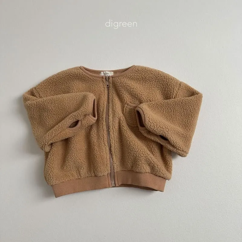 Digreen - Korean Children Fashion - #minifashionista - Teddy Zip-up - 5