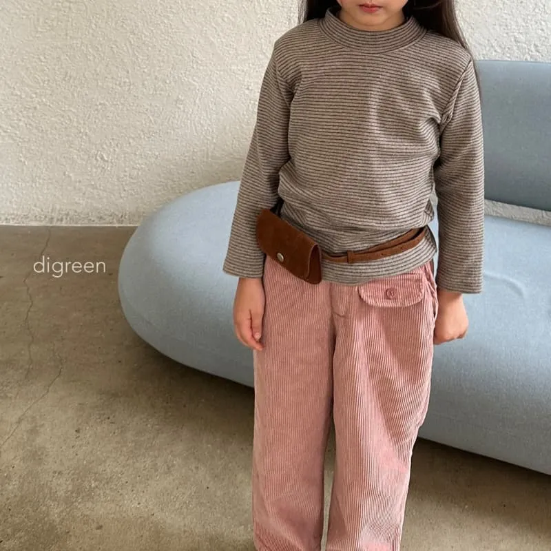 Digreen - Korean Children Fashion - #minifashionista - Flip Mock Neck Tee - 3