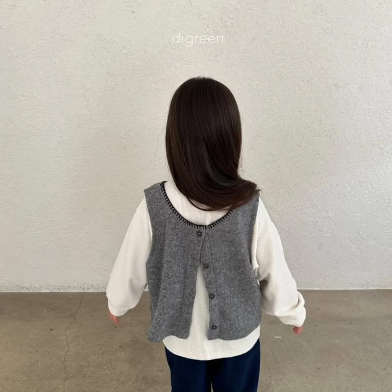 Digreen - Korean Children Fashion - #prettylittlegirls - Kuro Vest Cardigan - 11