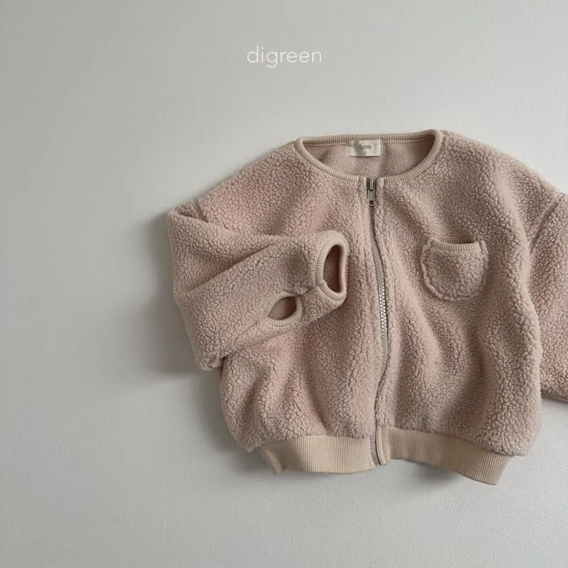 Digreen - Korean Children Fashion - #todddlerfashion - Teddy Zip-up - 7