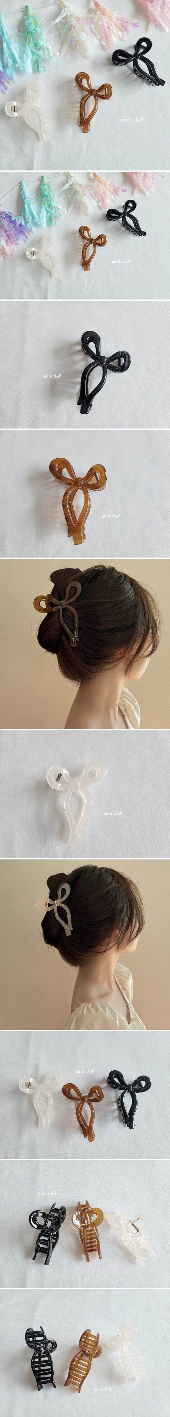 Dominico - Korean Children Fashion - #discoveringself - Ribbon Knot Hairclip