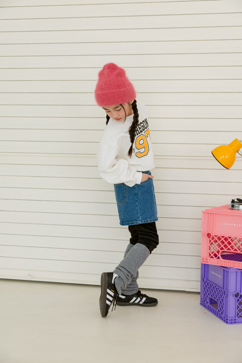 Dore Dore - Korean Children Fashion - #Kfashion4kids - Blue Mink Skirt Leggings - 10