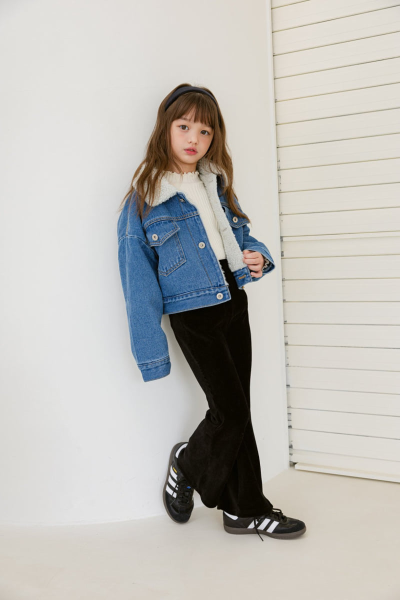 Dore Dore - Korean Children Fashion - #Kfashion4kids - Mock Neck Brushed Tee - 8