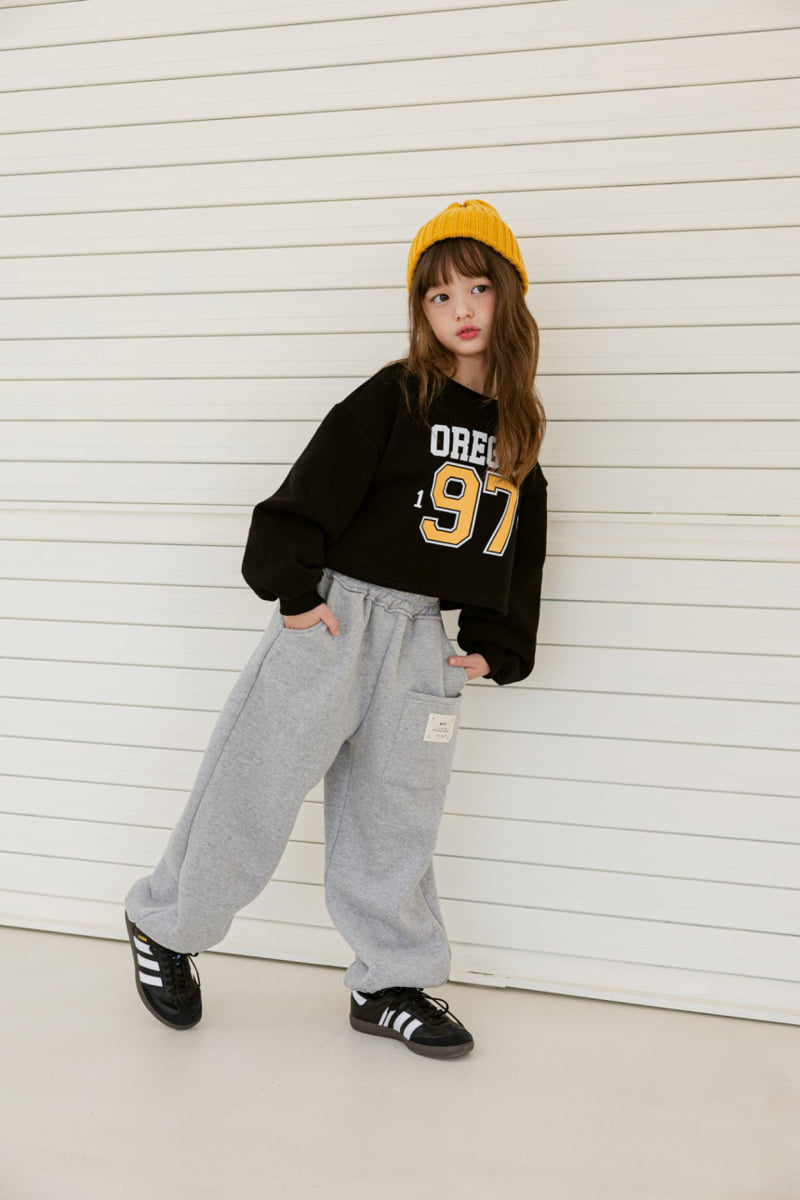 Dore Dore - Korean Children Fashion - #kidzfashiontrend - 97 Brushed Crop Sweatshirt - 4