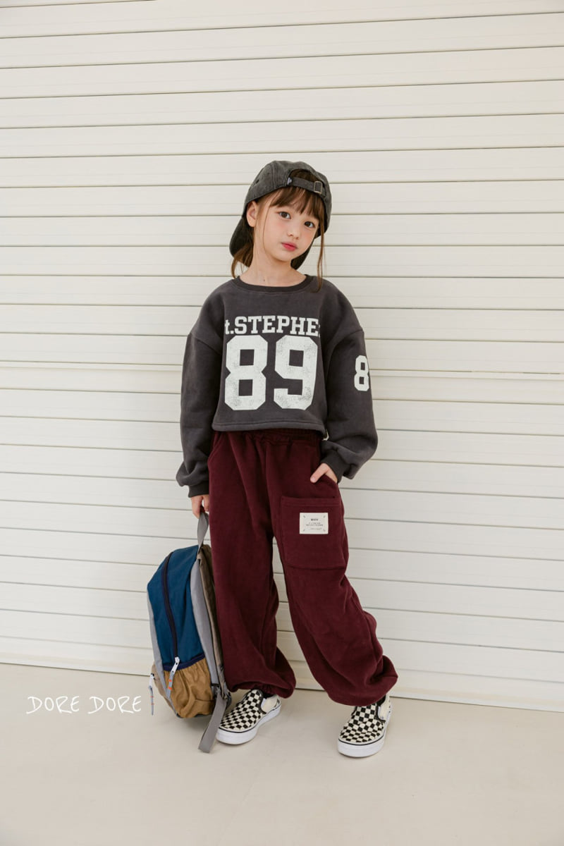 Dore Dore - Korean Children Fashion - #childofig - 89 Brushed Crop Sweatshirt