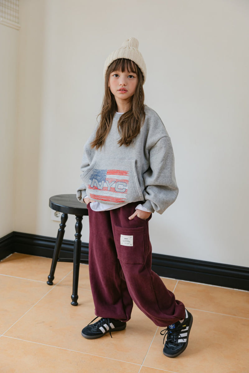 Dore Dore - Korean Children Fashion - #childofig - NYC Pocket Brushed Sweatshirt - 11