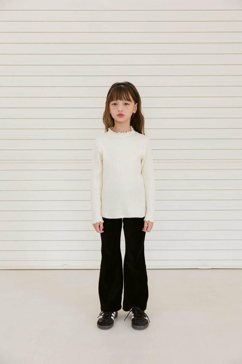 Dore Dore - Korean Children Fashion - #childrensboutique - Mock Neck Brushed Tee