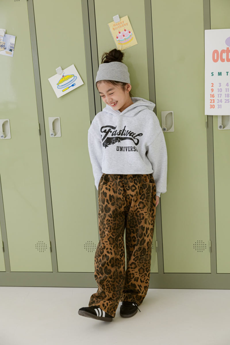 Dore Dore - Korean Children Fashion - #designkidswear - Leopard Fleece Pants - 9